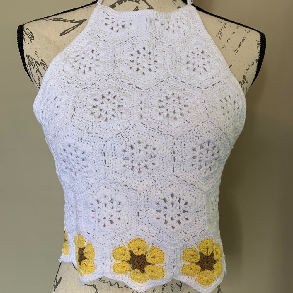 Show Me Your Mumu Knit Halter Neck Shirt